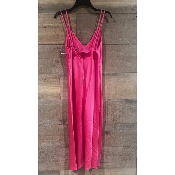 Alice + Olivia Wild pink Kiro Satin Slip dress size 2 NWOT - Picture 6 of 10